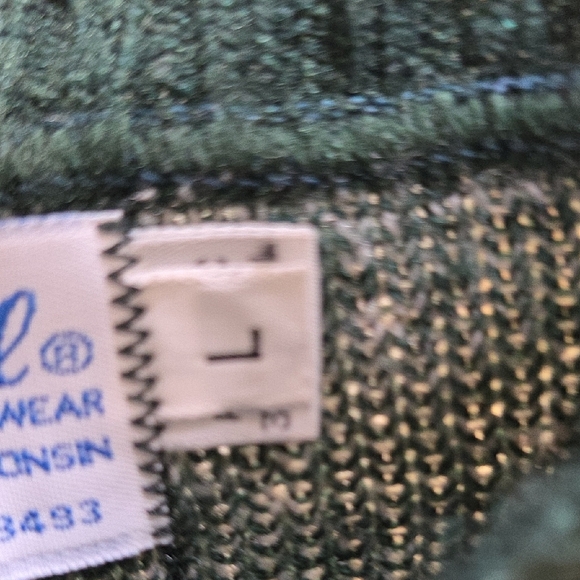 Jersild Forest Green Bear Motif Crewneck Sweater - Picture 4 of 4